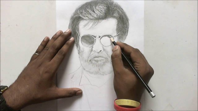 Portrait Of Kabali Rajini by AnbuChezhian