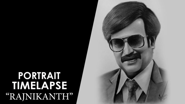 Rajnikanth realistic portrait drawing